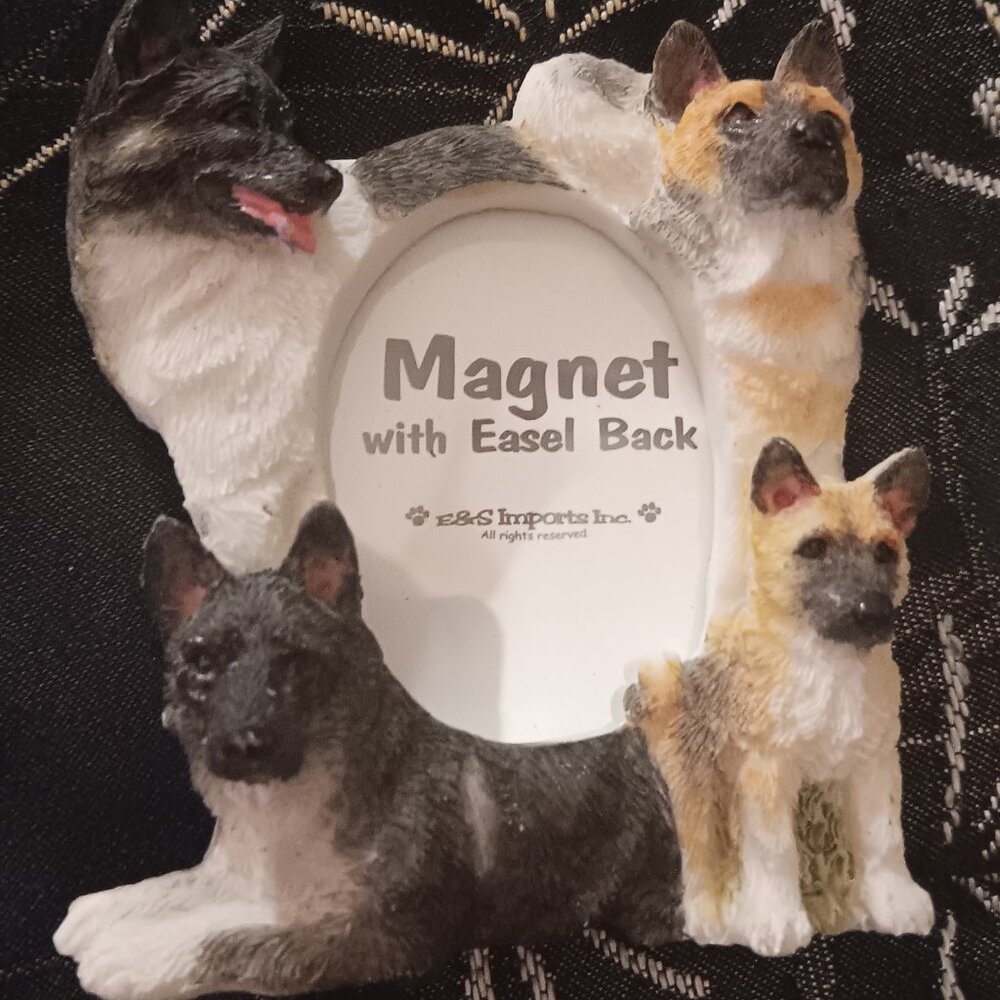 Magnet or Easel Dog Picture Frame NWT